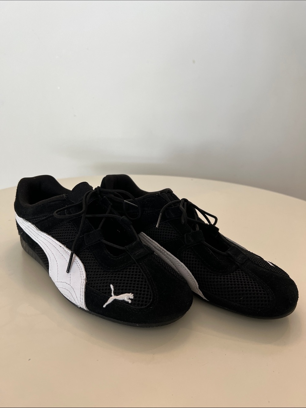 Puma Black Sneakers with White Formstrip